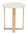 Modern Marble and Gold End Table - Atlas-3