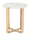 Modern Marble and Gold End Table - Atlas-4