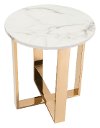 Modern Marble and Gold End Table - Atlas-5