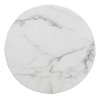 Modern Marble and Stainless Steel End Table - Atlas-5