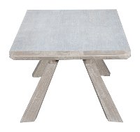 Architectural Washed Brown Wood Coffee Table - Beaumont-3