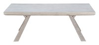 Architectural Washed Brown Wood Coffee Table - Beaumont-4