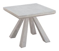 Architectural Washed Brown Wood End Table - Beaumont-3