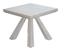 Architectural Washed Brown Wood End Table - Beaumont-4