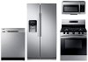 KIT Samsung 4 Piece Kitchen Appliance Package with Gas Range 5.8 cu. ft. - Stainless Steel-1