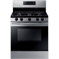 KIT Samsung 4 Piece Kitchen Appliance Package with Gas Range 5.8 cu. ft. - Stainless Steel-4