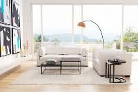 Modern Black and White Nesting End Tables - Stanton-2
