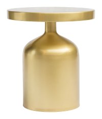 Contemporary Brass Round Accent Table - Kendal-2