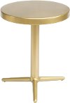 Tri-Legged Brass Round Accent Table - Derby