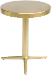 Tri-Legged Brass Round Accent Table - Derby