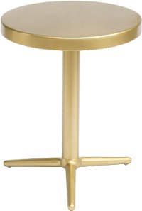 Tri-Legged Brass Round Accent Table - Derby
