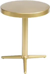 Tri-Legged Brass Round Accent Table - Derby