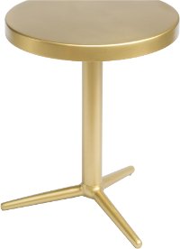 Tri-Legged Brass Round Accent Table - Derby-4