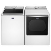 KIT Maytag Laundry Pair Top Load Washer and Dryer - White Gas