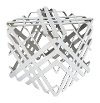 Contemporary Geometric Aluminium Accent Table - Carlisle