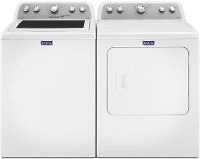KIT Maytag Top Load Washer and Dryer Pair with Rear Control - White Gas