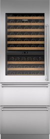 IW-30A Sub-Zero 30 Inch Wine Storage with High Altitude Glass, 86 Bottle Capacity - Panel Ready, Left Hinge
