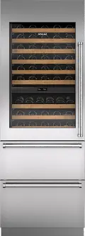 IW-30A Sub-Zero 30 Inch Wine Storage with High Altitude Glass, 86 Bottle Capacity - Panel Ready, Left Hinge