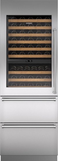 IW-30A Sub-Zero 30 Inch Wine Storage with High Altitude Glass, 86 Bottle Capacity - Panel Ready, Left Hinge