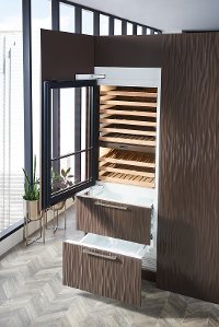 IW-30A Sub-Zero 30 Inch Wine Storage with High Altitude Glass, 86 Bottle Capacity - Panel Ready, Left Hinge-2