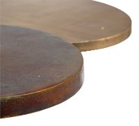 Antique Geometric Brass End Table - Dundee-5