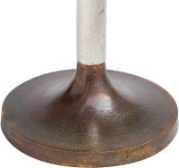 Antique Geometric Brass End Table - Dundee-7