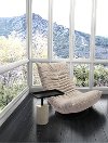 Small Black and White End Table - Dover