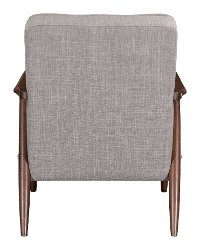 Putty Gray Linen Accent Chair - Rocky-3