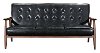Black Leatherette Sofa - Rocky Collecti-3