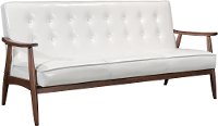 White Leatherette Sofa - Rocky Collecti