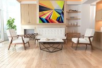 White Leatherette Sofa - Rocky Collecti-2