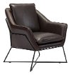 Contemporary Brown Lounge Chair - Lincoln
