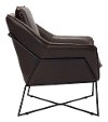 Contemporary Brown Lounge Chair - Lincoln-2