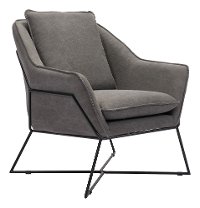 Contemporary Gray Lounge Chair - Lincoln-2