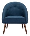 Casual Contemporary Blue Accent Chair - Carter-3