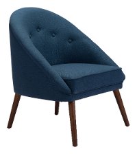 Casual Contemporary Blue Accent Chair - Carter-5
