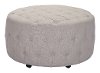 Contemporary Beige Tufted Ottoman - Neal