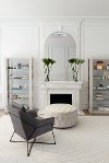 Contemporary Beige Tufted Ottoman - Neal-4
