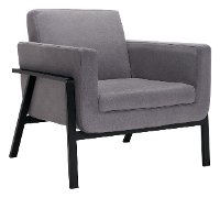 Modern Contemporary Gray Lounge Chair - Homestead