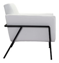 Modern Contemporary White Lounge Chair - Homestead-4