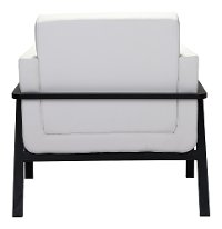 Modern Contemporary White Lounge Chair - Homestead-5