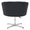 Vintage Modern Black Swivel Lounge Chair - Wilshire-3