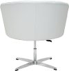 Vintage Modern White Swivel Lounge Chair - Wilshire-2