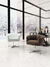 Vintage Modern White Swivel Lounge Chair - Wilshire-4