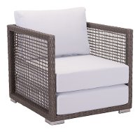 Gray and Brown Outdoor Patio Chair - Coronado
