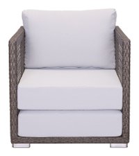 Gray and Brown Outdoor Patio Chair - Coronado-6