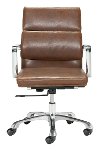 Vintage Leather Brown Office Chair - Ithaca-3
