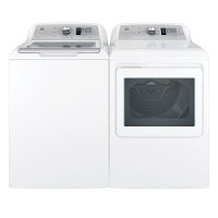 KIT GE Top Load Washer with Dryer Set - White Electric