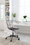 Wired Matte Black Office Chair - Wire Office