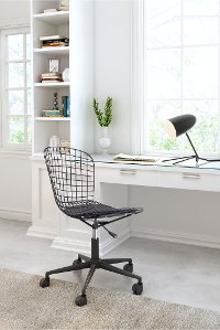 Wired Matte Black Office Chair - Wire Office